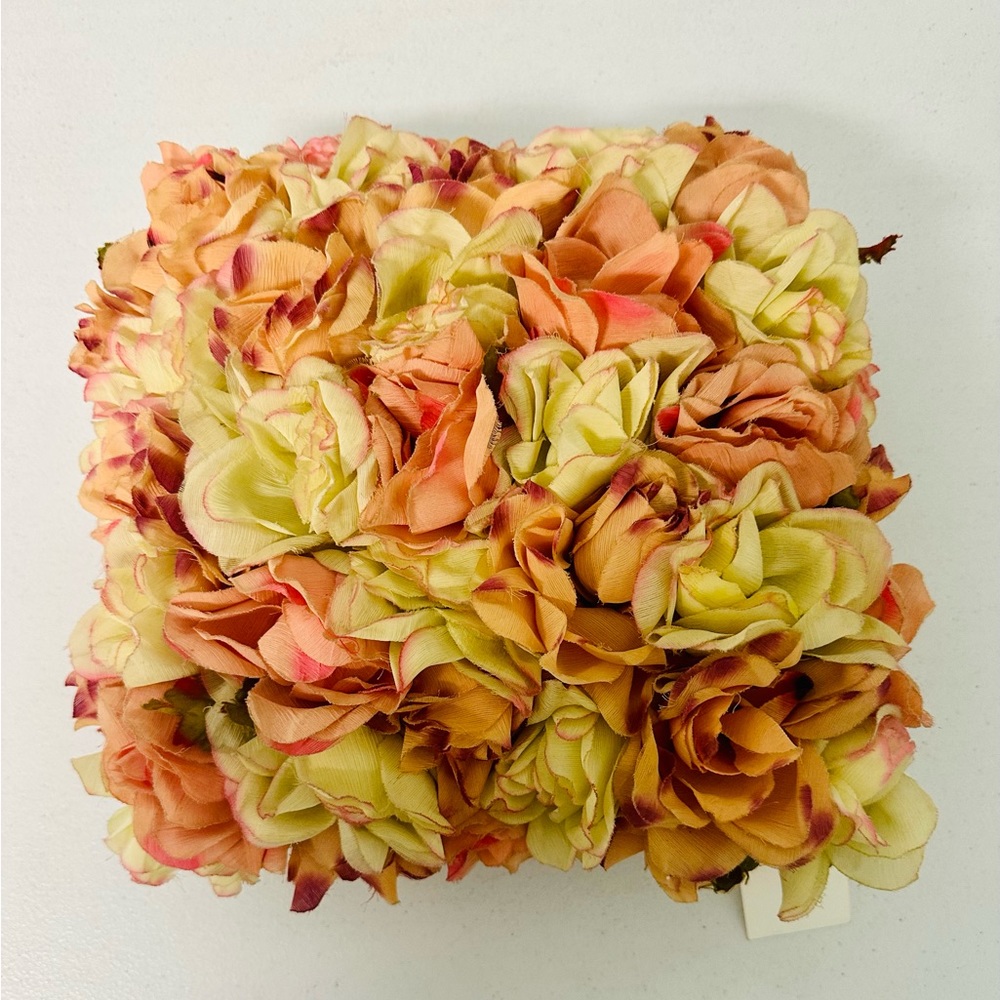 SALE! Amazing beautiful vintage salmon and peach pillow.